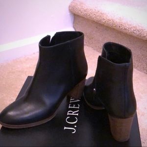 J. Crew Black Genuine Leather Boots